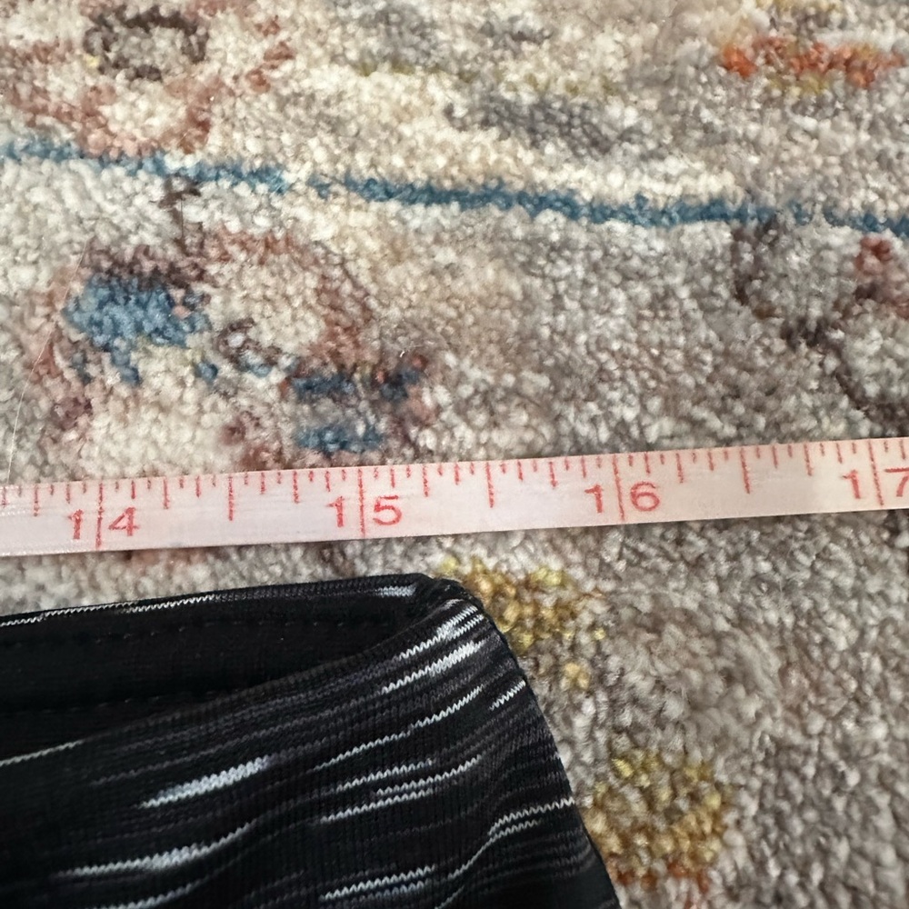 Ododos Black and Gray Heather Patterned Athletic Leggings Pockets Size XL - Picture 6 of 9